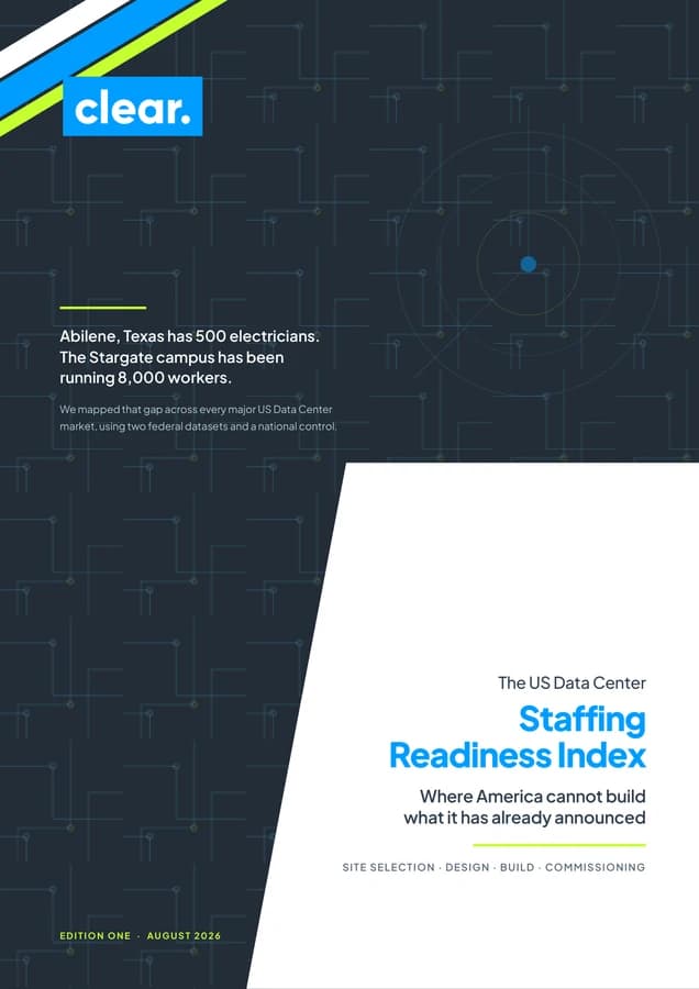 The US Data Center Staffing Readiness Index
